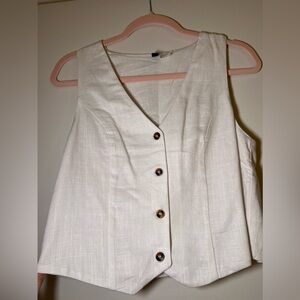 Linen Vest Top